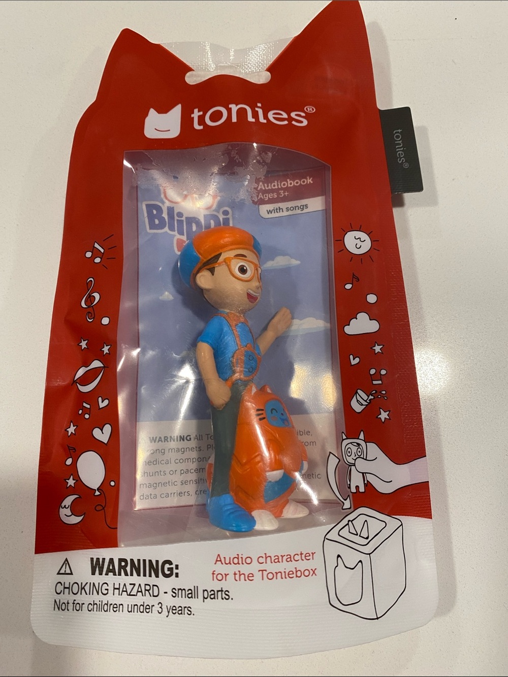 Tonies Blippi Audio Character Figure - Orange & Blue